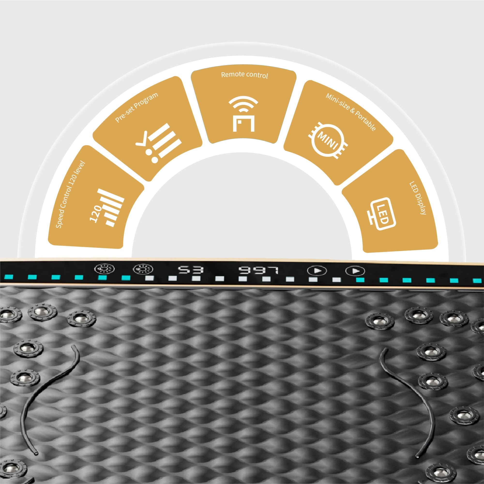 Vibration Plate Exercise Machine, Whole Body Fitness Platform For Lymphatic Drainage, Vibrating Shaker Board With 120 Speed Levels, Weight Loss And Fat Burner Workout Equipment For Women And Men_voghion.com